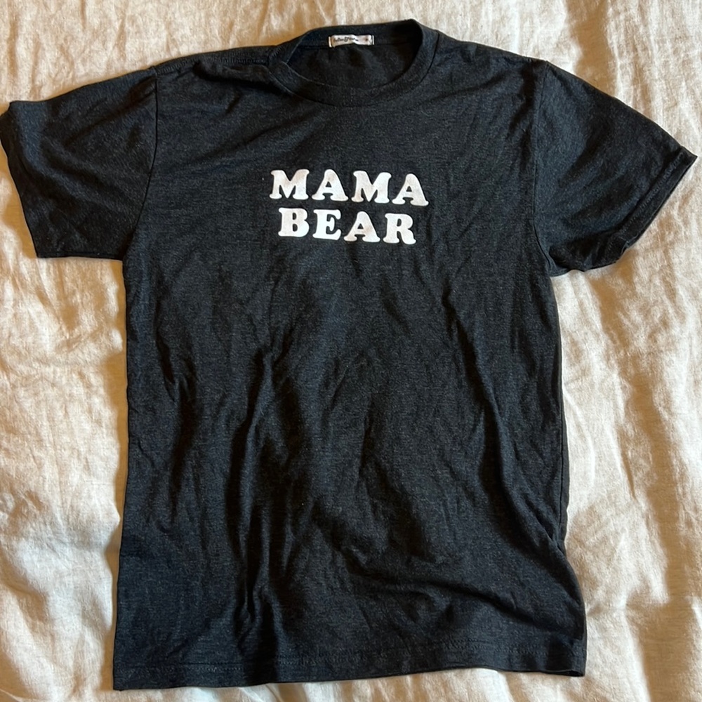 Bee & The Fox Mama Bear Charcoal Tee
